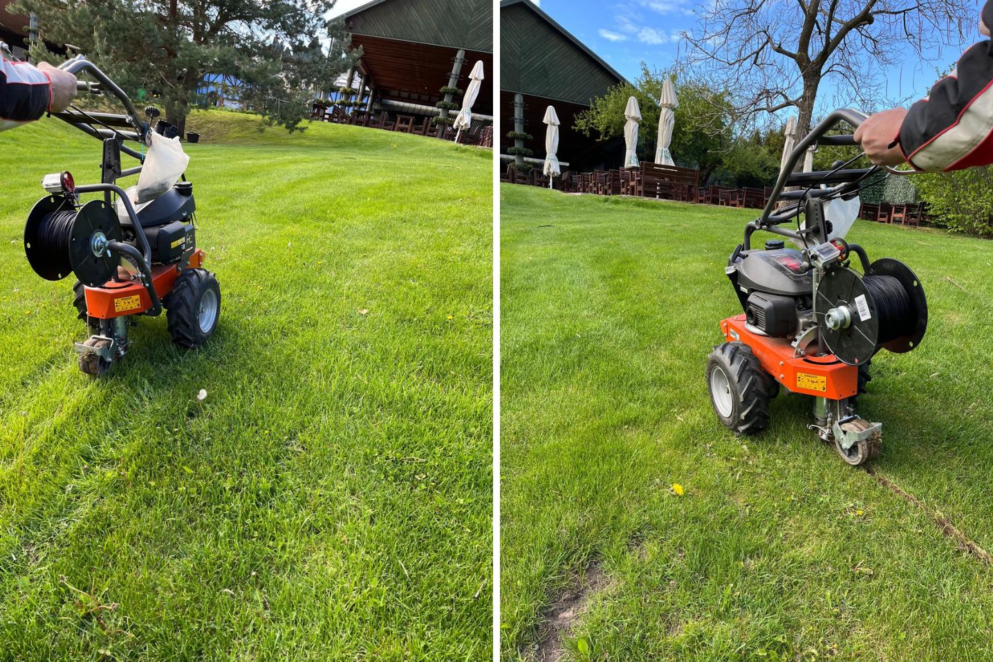 Instalacja robota koszącego